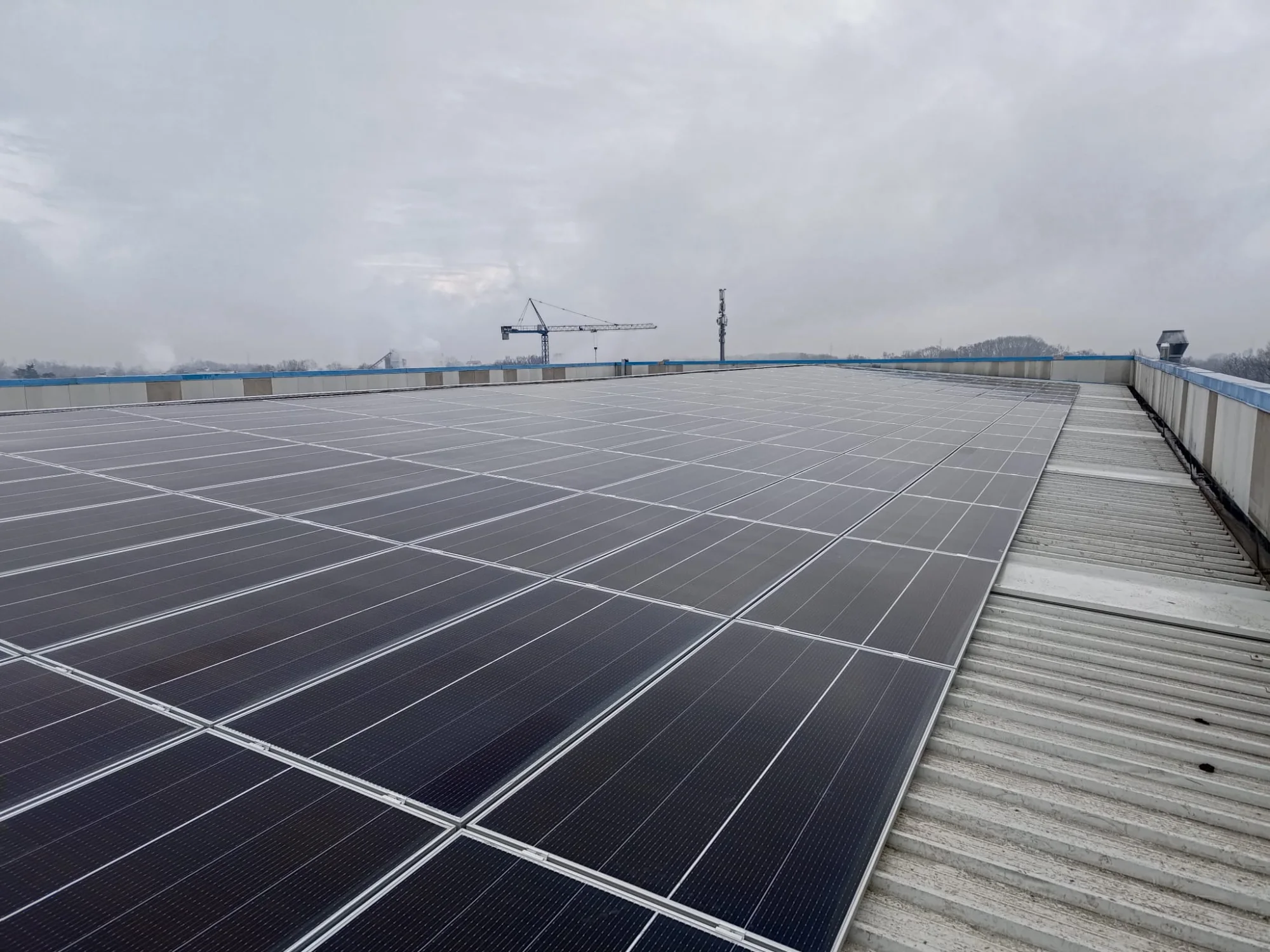 Impianto fotovoltaico commerciale da 473 kWp, provincia di Bergamo
