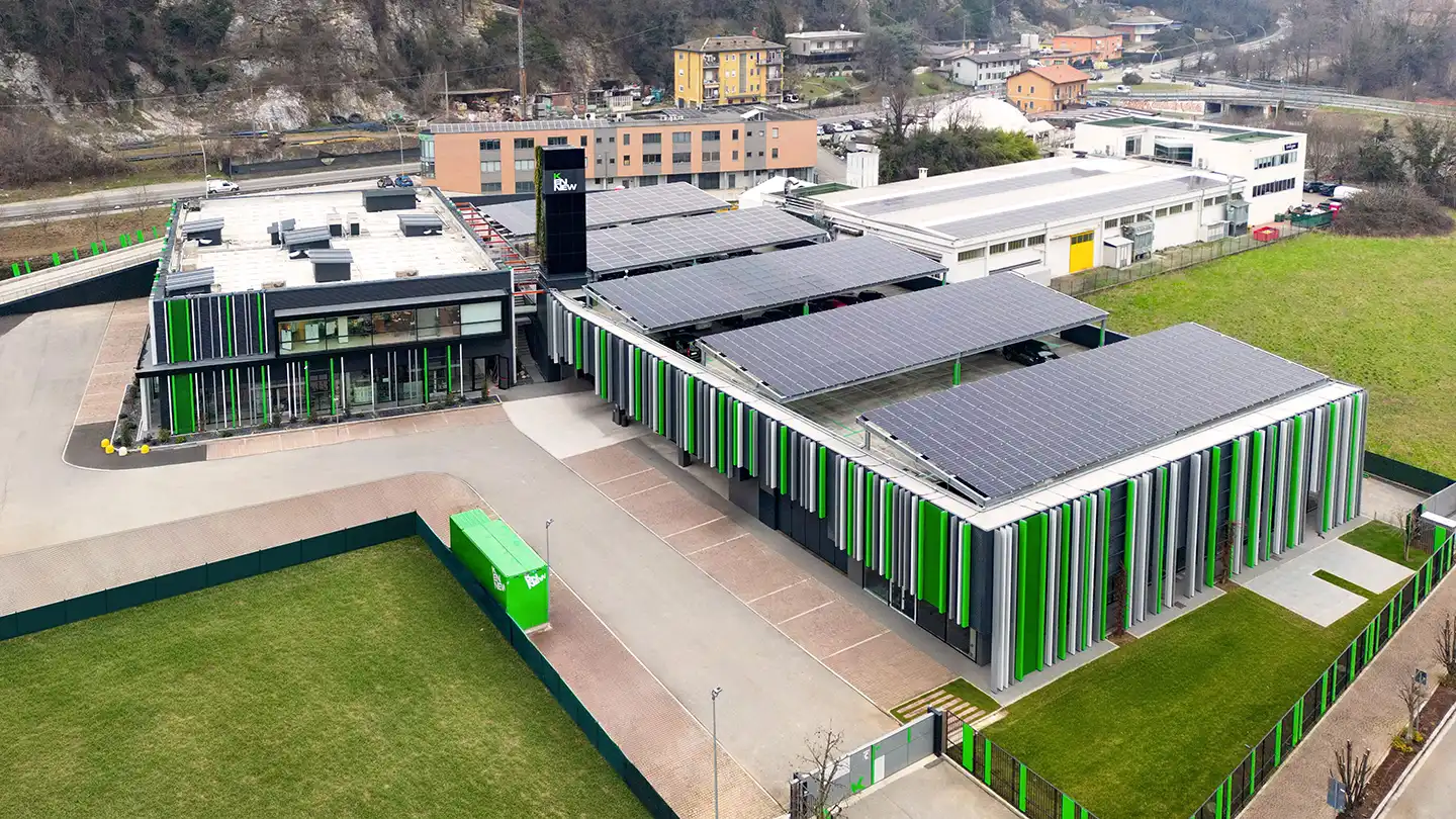 Panoramica con il drone sede nuova di Kennew