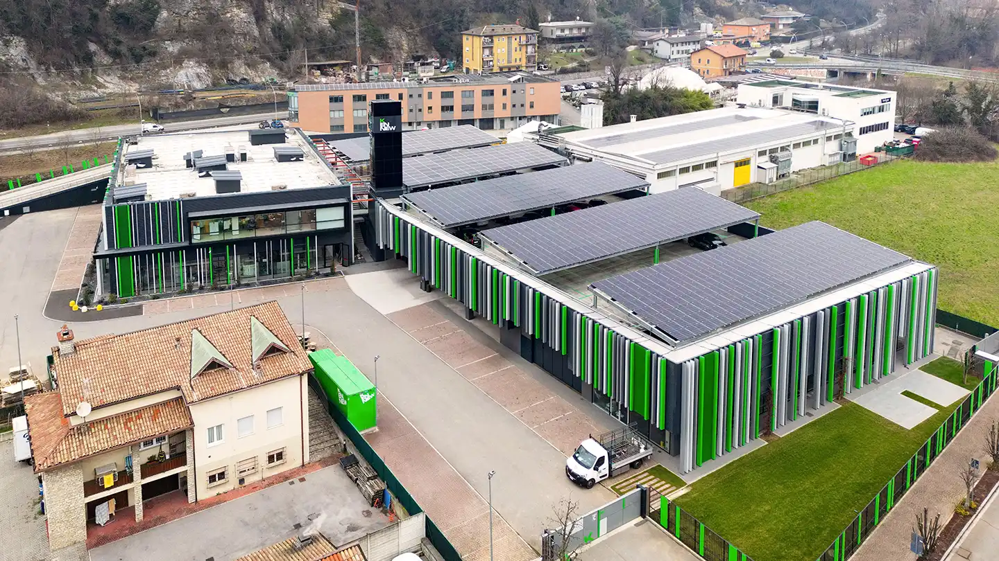 Panoramica con il drone sede nuova di Kennew