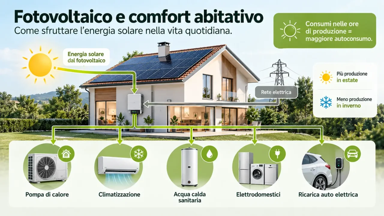 Infografica - Fotovoltaico e Comfort Abitativo